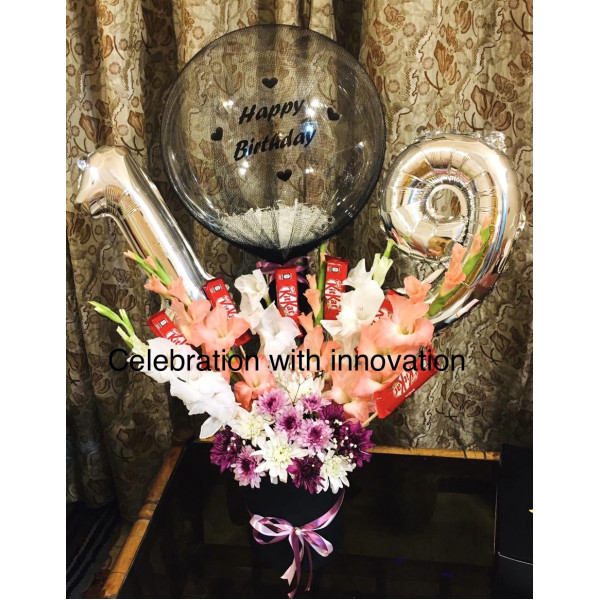 Customized balloon flowers bouquet